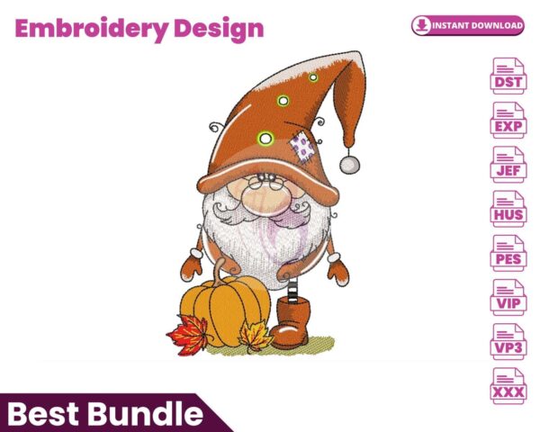 autumn-gnome-embroidery-design