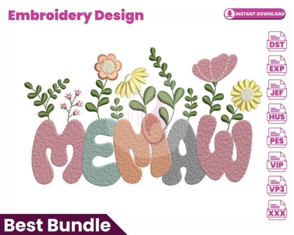 memaw-embroidery-design