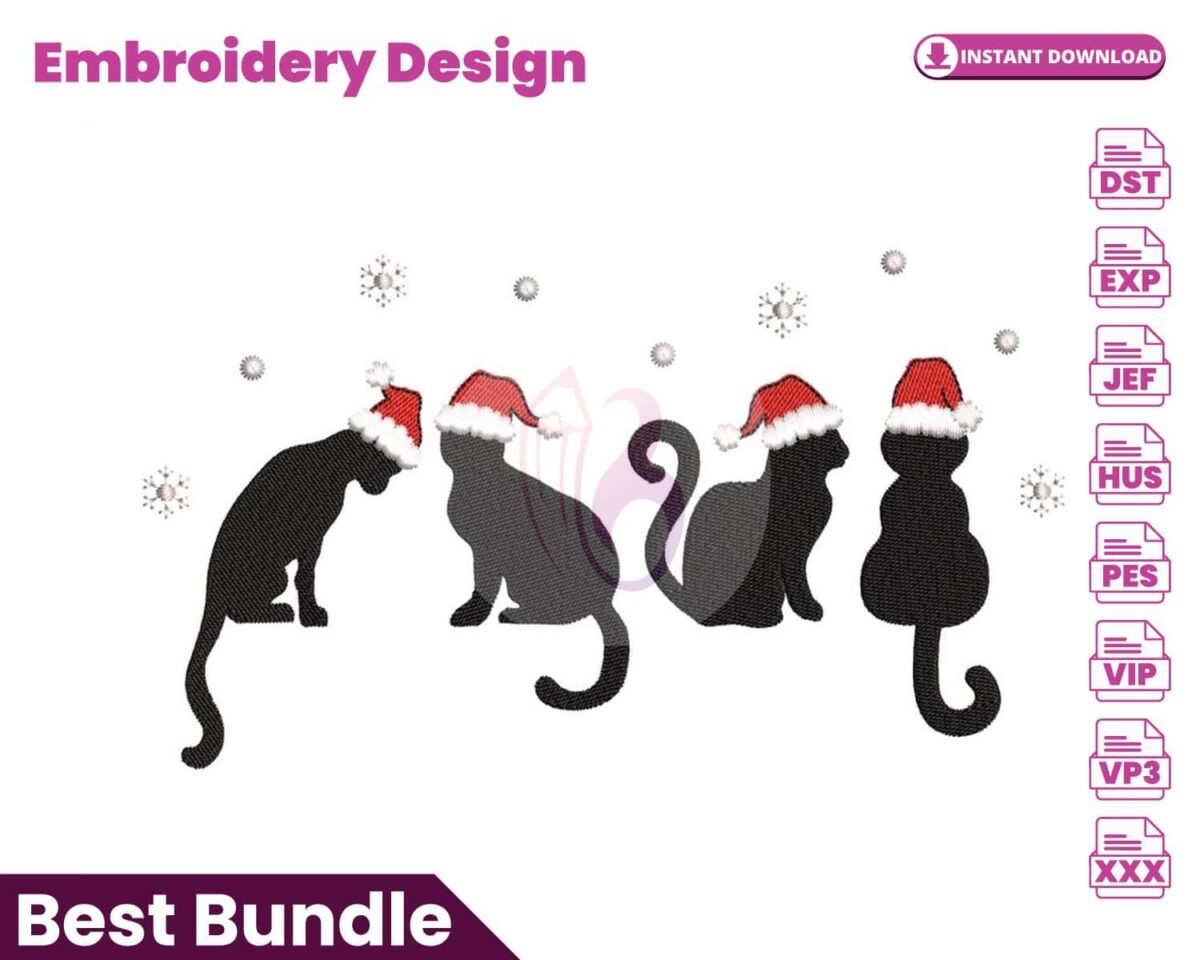 christmas-cats-embroidery-design