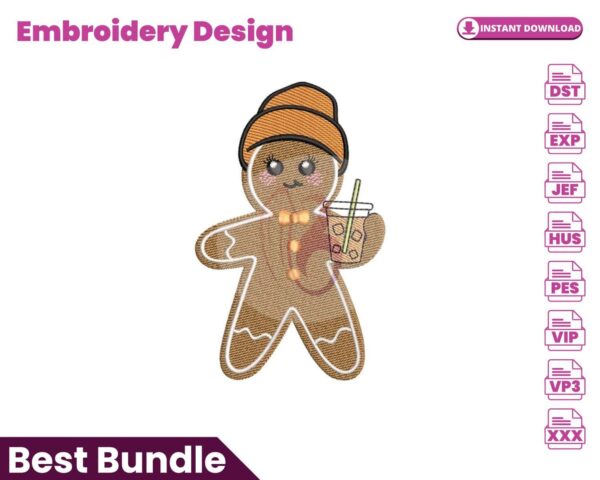 gingerbread-with-coffee-embroidery-design