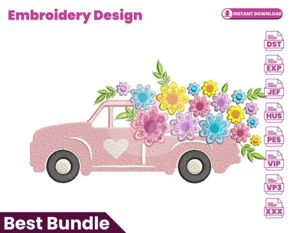 spring-floral-truck-embroidery-design