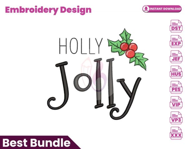 holly-jolly-embroidery-design