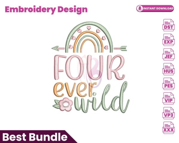 four-ever-wild-boho-embroidery-design