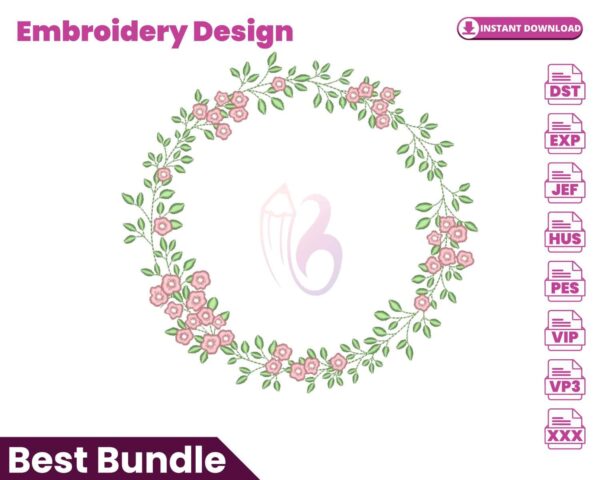 floral-wreath-embroidery-design