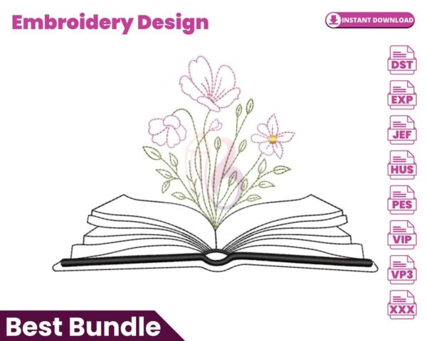 book-with-flowers-embroidery-design