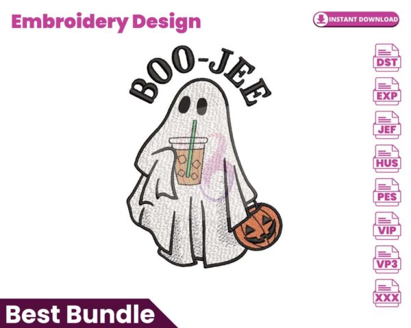 boojee-ghost-with-iced-coffee-embroidery-design