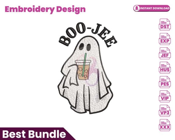 boojee-ghost-with-iced-coffee-embroidery-design