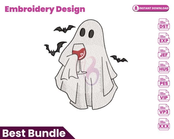 ghost-with-glass-of-wine-embroidery-design