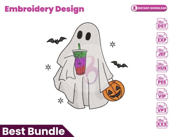 ghost-with-tea-and-pumpkin-embroidery-design