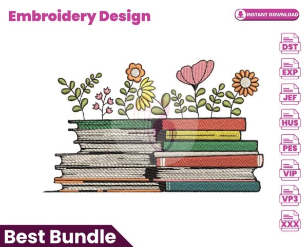 floral-books-embroidery-design