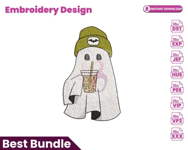 little-ghost-with-ice-coffee-embroidery-design