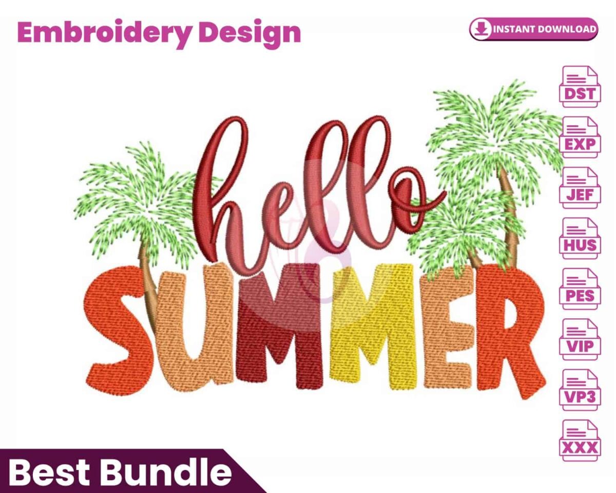 hello-summer-embroidery-design