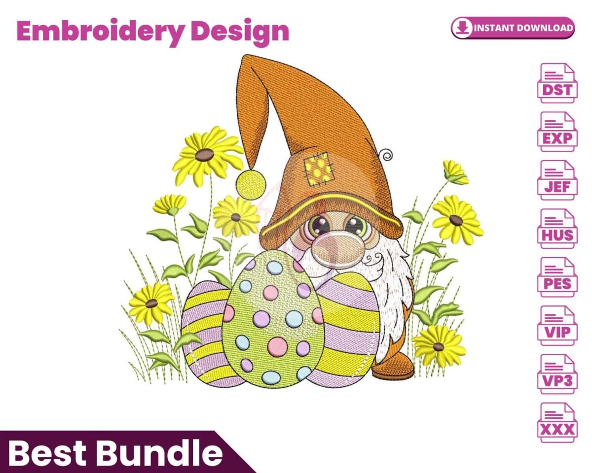 easter-gnome-embroidery-design
