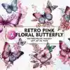 retro-pink-floral-butterfly-watercolor