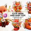 cute-mom-and-baby-fox-watercolor-clipart