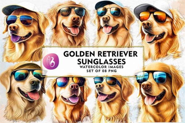 golden-retriever-with-sunglasses-clipart