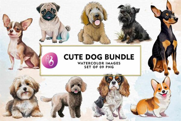 cute-dog-watercolor-bundle-sublimation