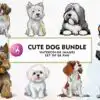 Cute Dog Watercolor Bundle Sublimation cute-dog-watercolor-bundle-sublimation