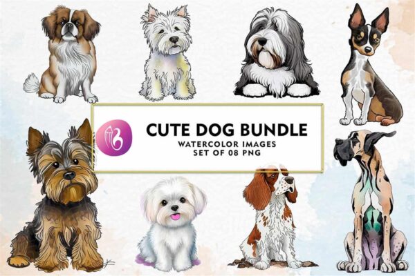 cute-dog-watercolor-bundle-sublimation
