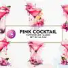 pink-cocktail-watercolor-sublimation