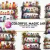 colorful-magic-jar-sublimation-clipart