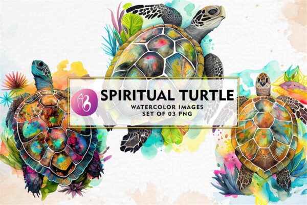 spiritual-turtle-watercolor-sublimation