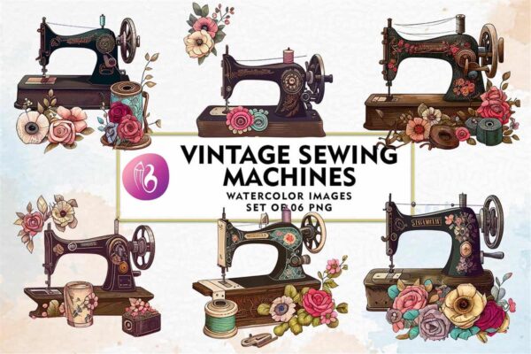 vintage-sewing-machines-watercolor