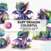 baby-dragon-colorful-watercolor-clipart