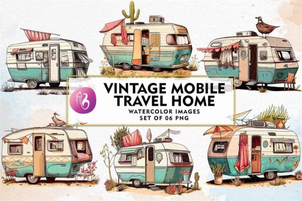 vintage-mobile-travel-home-watercolor