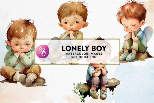 lonely-boy-watercolor-sublimation