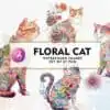 floral-cat-watercolor-sublimation