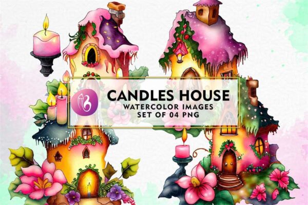 candle-house-watercolor-sublimation