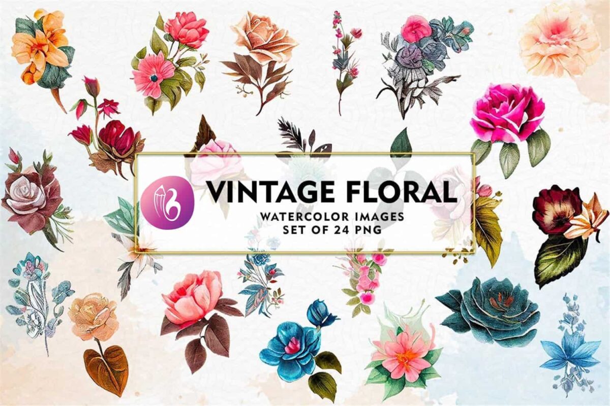 vintage-floral-watercolor-sublimation