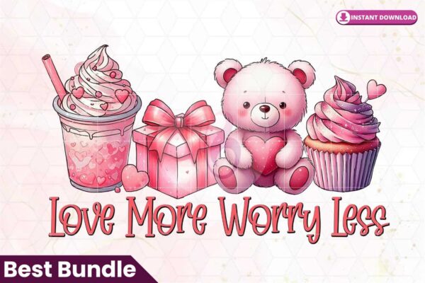 love-more-worry-less-sublimation-clipart