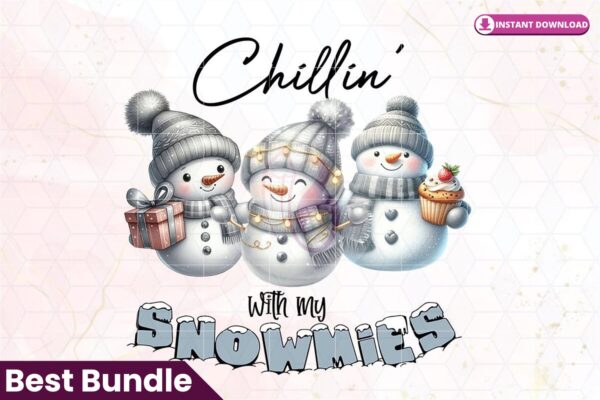 chillin-with-my-snowmies-clipart-png