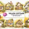 yellow-cottage-watercolor-sublimation