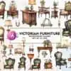 victorian-furniture-clipart-set