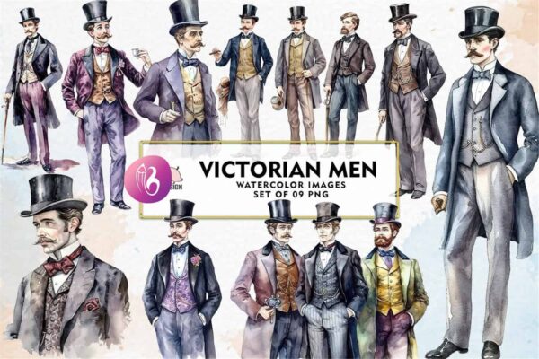 victorian-men-clipart-sublimation