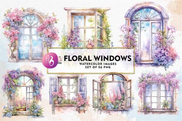 floral-windows-sublimation-clipart
