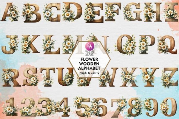 flower-wooden-alphabet-clipart-png