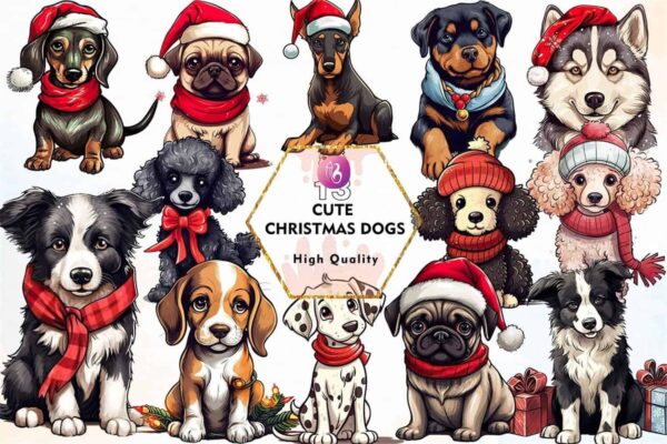cute-christmas-dogs-sublimation-clipart