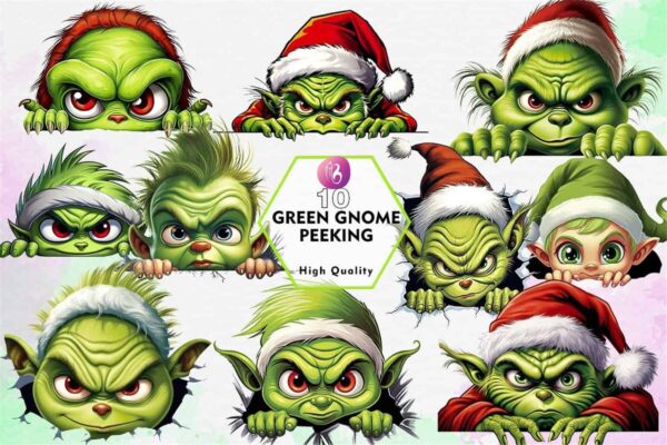 green-gnome-peeking-sublimation-clipart