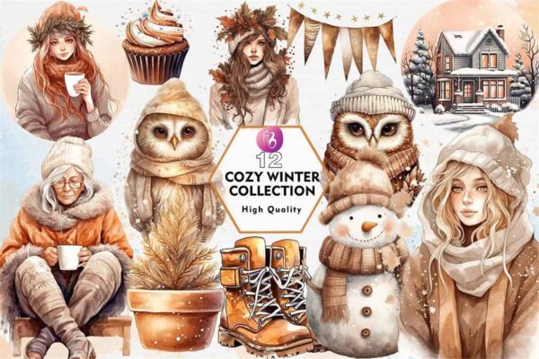 cozy-winter-sublimation-clipart-png