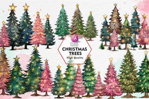 christmas-trees-sublimation-clipart-png