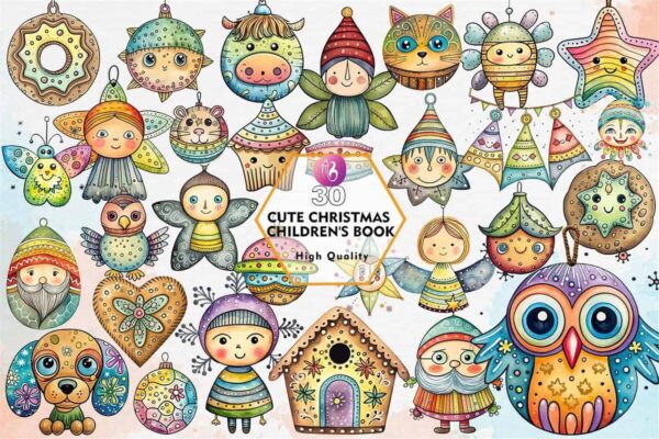 cute-christmas-childrens-book-clipart