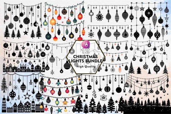 christmas-lights-bundle-clipart-png