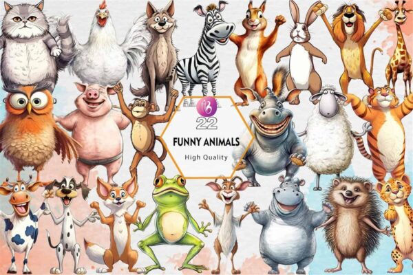 funny-animals-sublimation-clipart-png