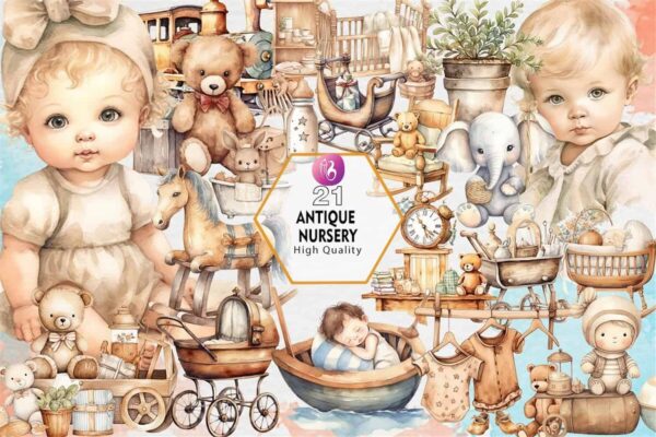 antique-nursery-sublimation-clipart-png