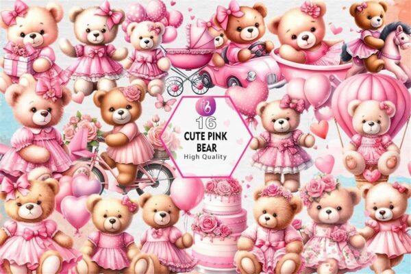 cute-pink-bear-sublimation-clipart-png