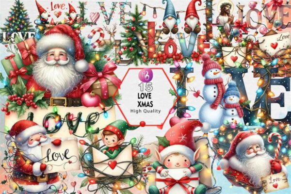 love-xmas-sublimation-clipart-png